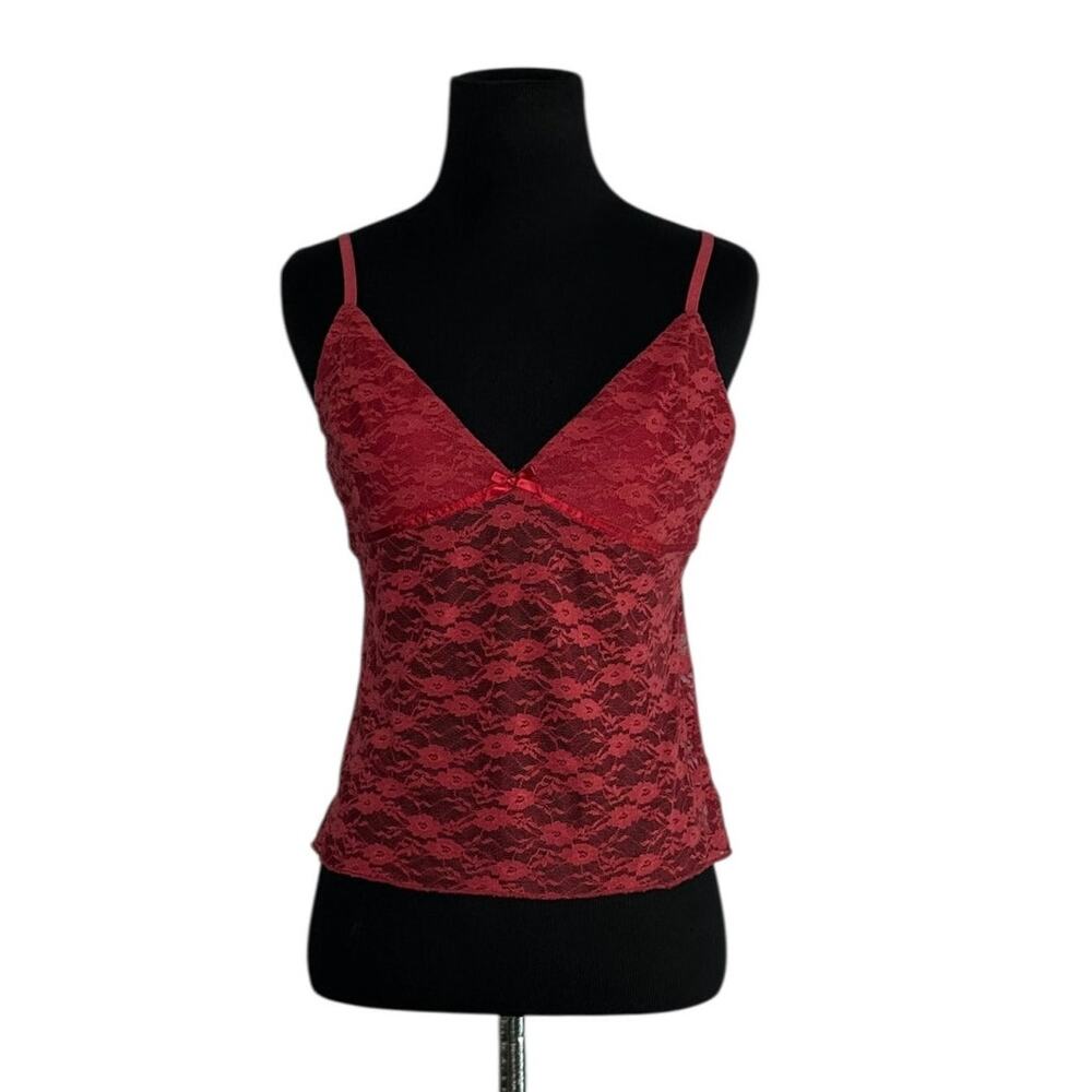 Edikted bordou lace fitted cami size large